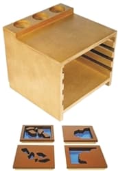 Wooden Land and Water Form Trays Set 2 (PQ)