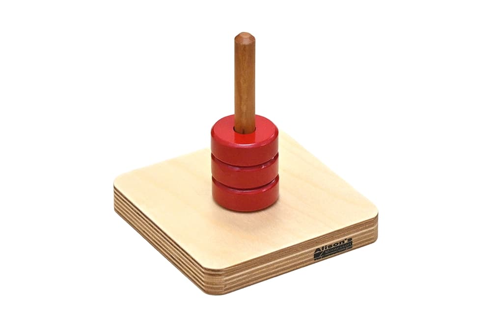 Rings on a Vertical Dowel (Premium Quality)