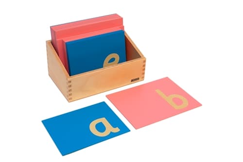 Lowercase Sandpaper Letters: Sassoon-Print (PQ)