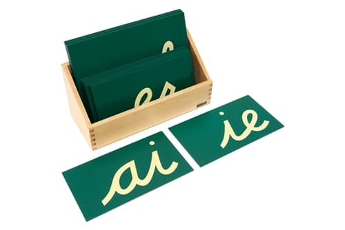Sandpaper Double Letters: Cursive (PQ)