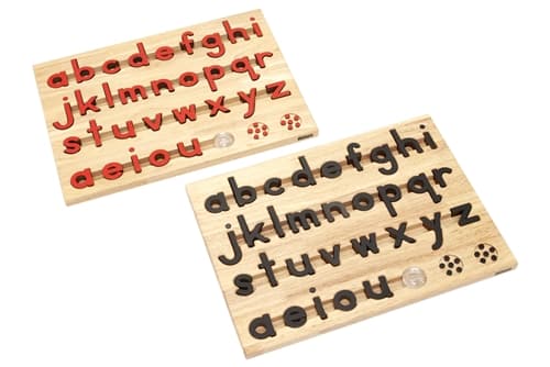 Small Movable Alphabet: Print - Black and Red