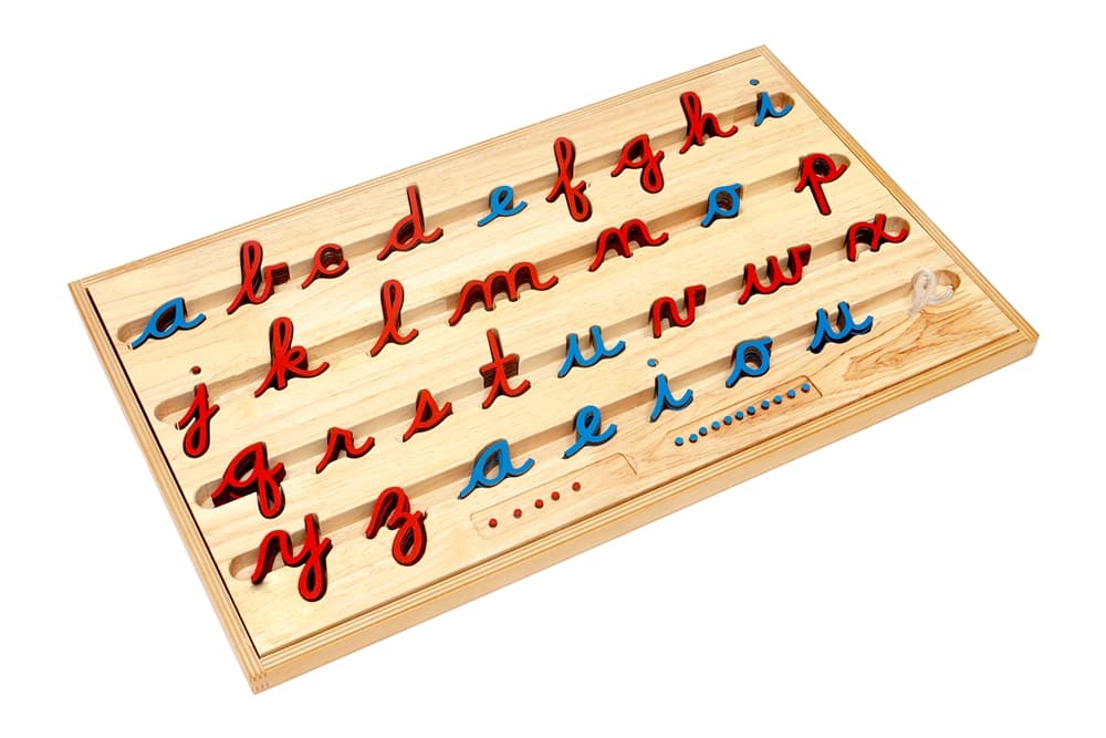 Small Movable Alphabet ? Lowercase Cursive
