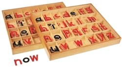Small Movable Alphabet: Red and Black (PQ)