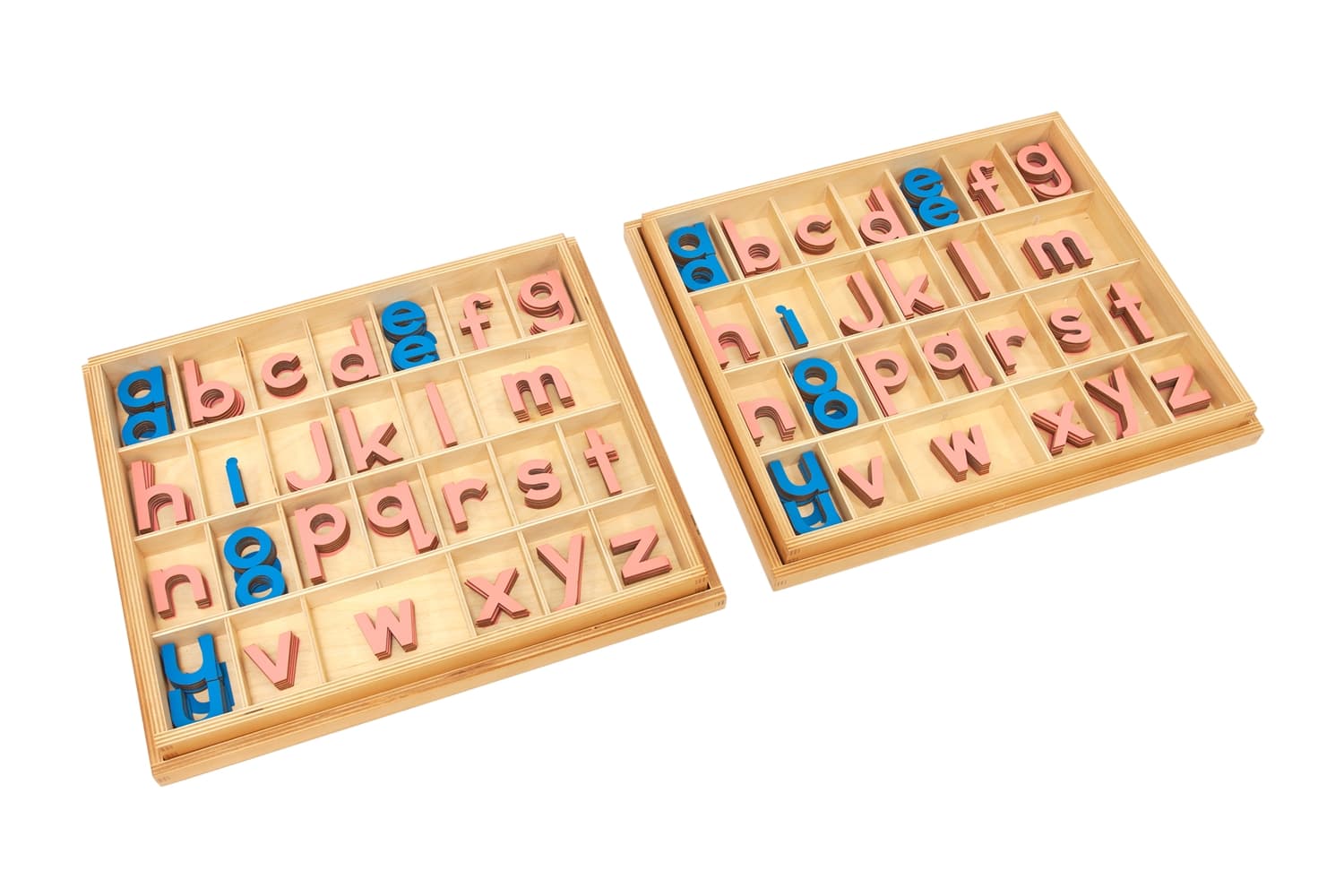 Small Movable Alphabet: Pink and Blue (PQ)