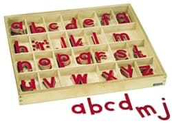 Small Movable Alphabet: Red - Print (PQ)