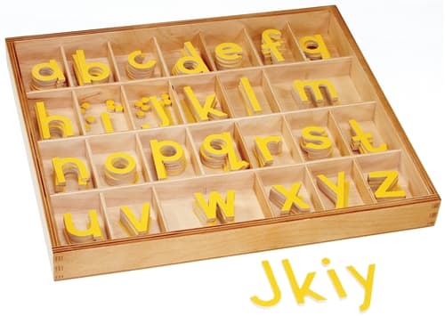 Small Movable Alphabet: Print - Yellow (PQ)