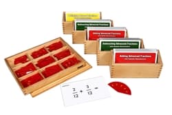 Cut-Out Labeled Fraction Circles Set (PQ)