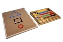 Geometric Stick Material and Cork Board (PQ)