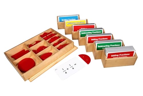 Cut Out Labeled Circles 1/1 - 1/10 Set (PQ)