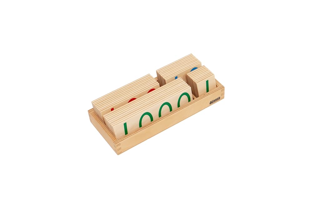 Large Wooden Number Cards (1-9000)