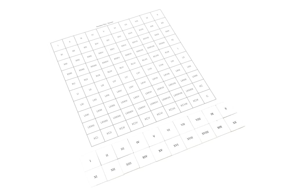 Roman Numeral Tiles