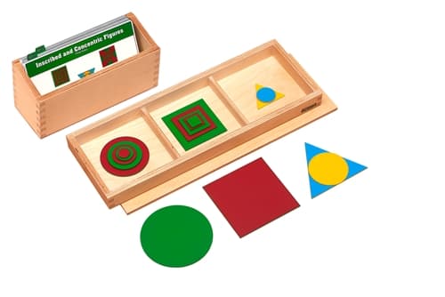 Wooden Inscribed and Concentric Figures - Set (PQ)