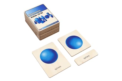Geometric Wooden Nomenclature Cards 3-6