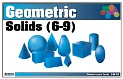 Geometric Solids Cards 6-9 (Printed)