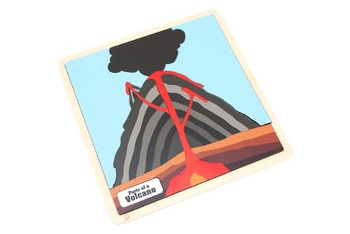 Parts of a Volcano Puzzle and Cards (3-6)