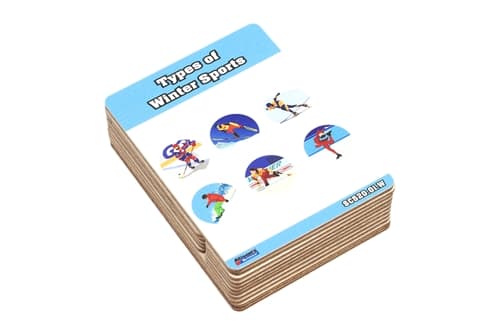 Winter Sports Wooden Nomenclature Cards (3-6)