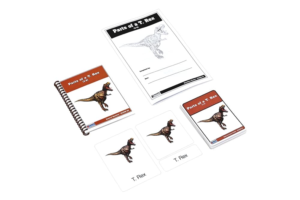 Parts of a T. Rex Nomenclature Cards