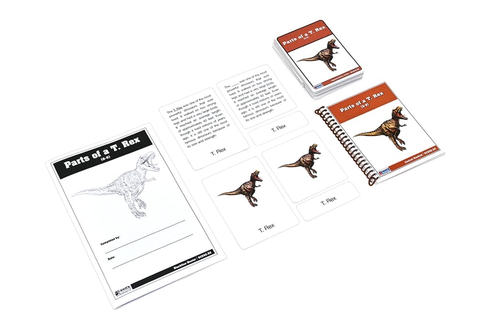 Parts of a T. Rex Nomenclature Cards 6-9