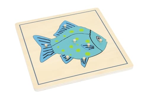 Parts of a Fish Puzzle and Cards (3-6) (Printed)