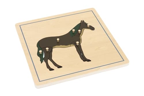 Parts of a Horse Puzzle and Cards (3-6) (Printed)