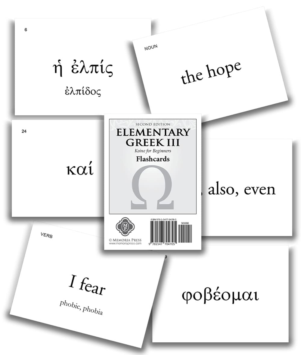 Elementary Greek III Flashcards, Second Edition