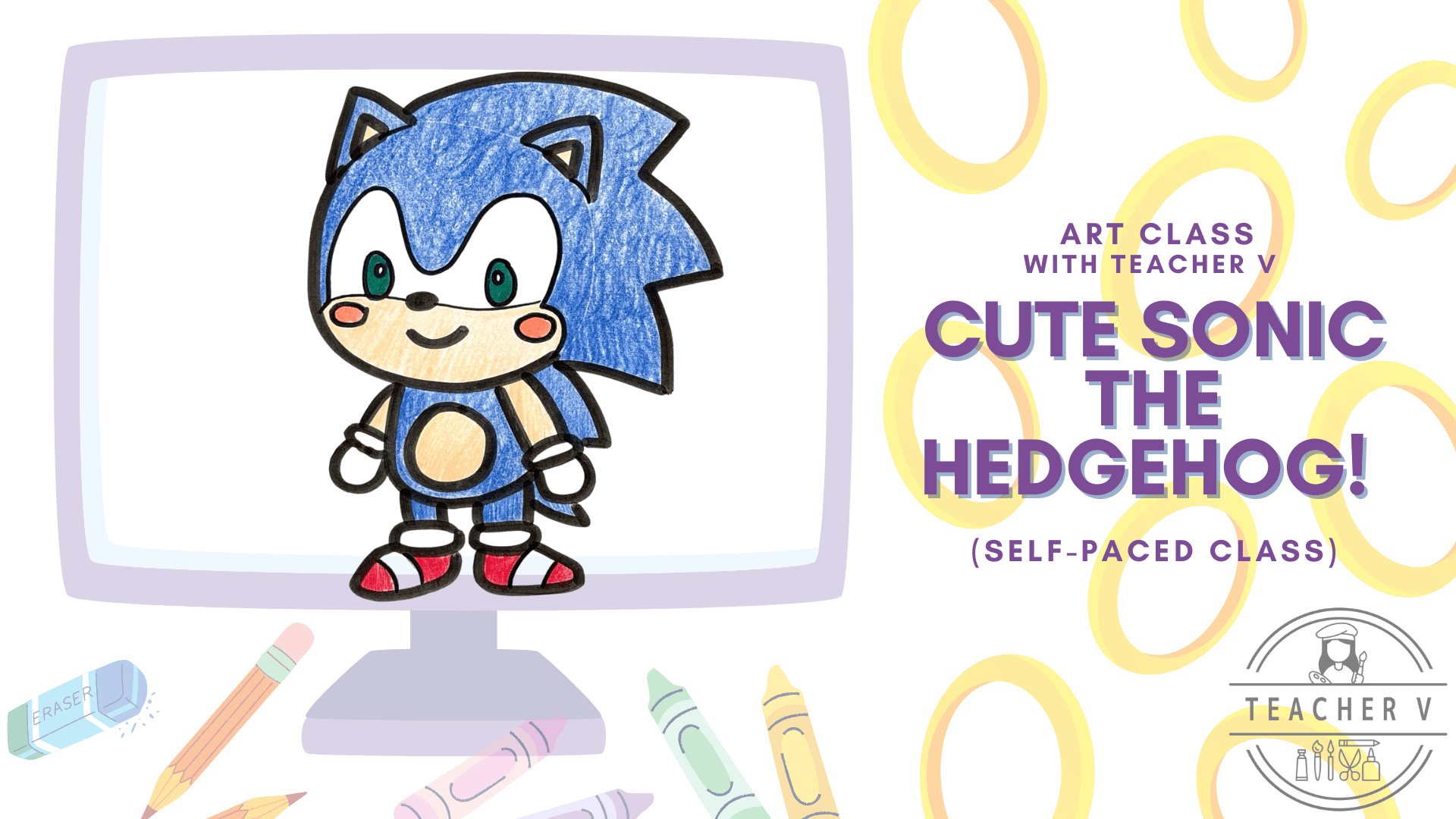 Art Class - Cute Sonic Drawing Class