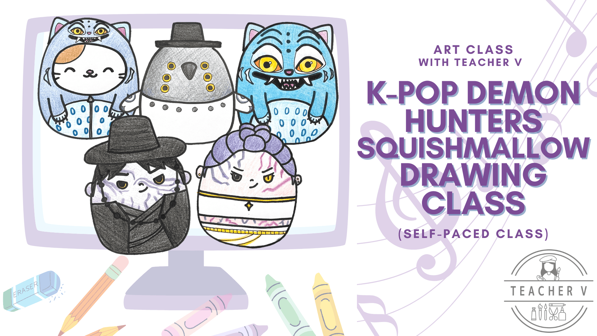 Art Class - Cute K-Pop Demon Hunter Art