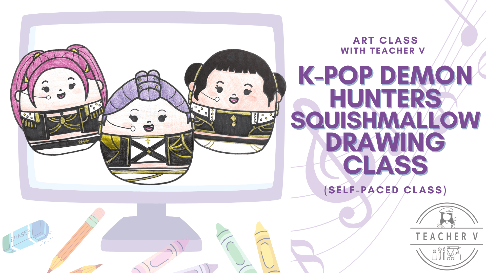 Art Class - Cute K-Pop Demon Hunter Art