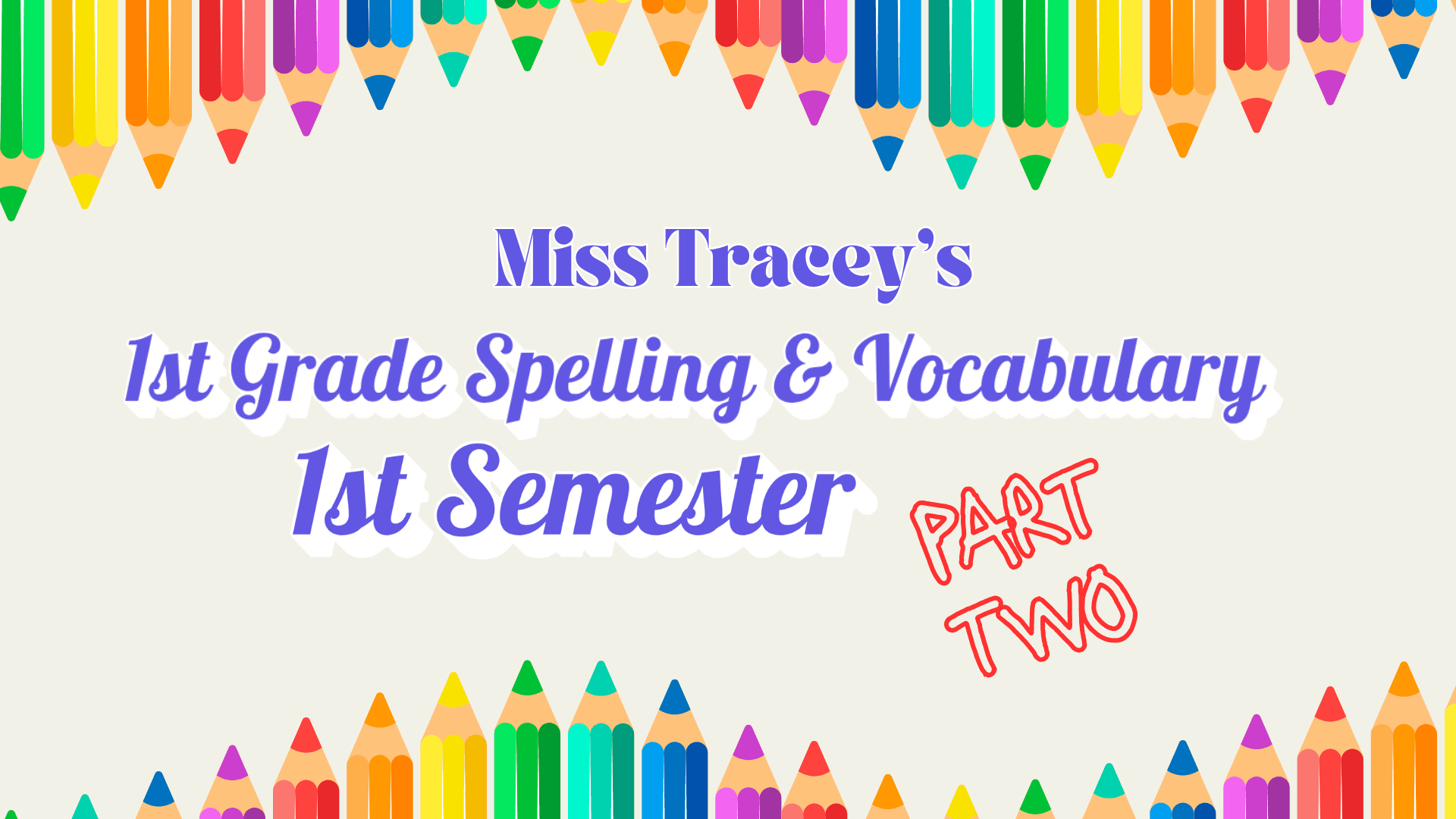 English Class - 1st Grade Spelling Games