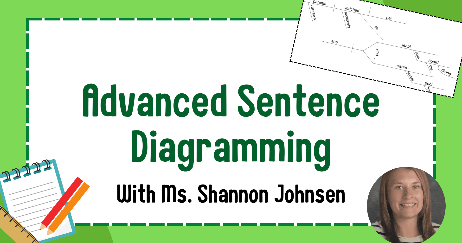English Class - Advanced Sentence Diagramming