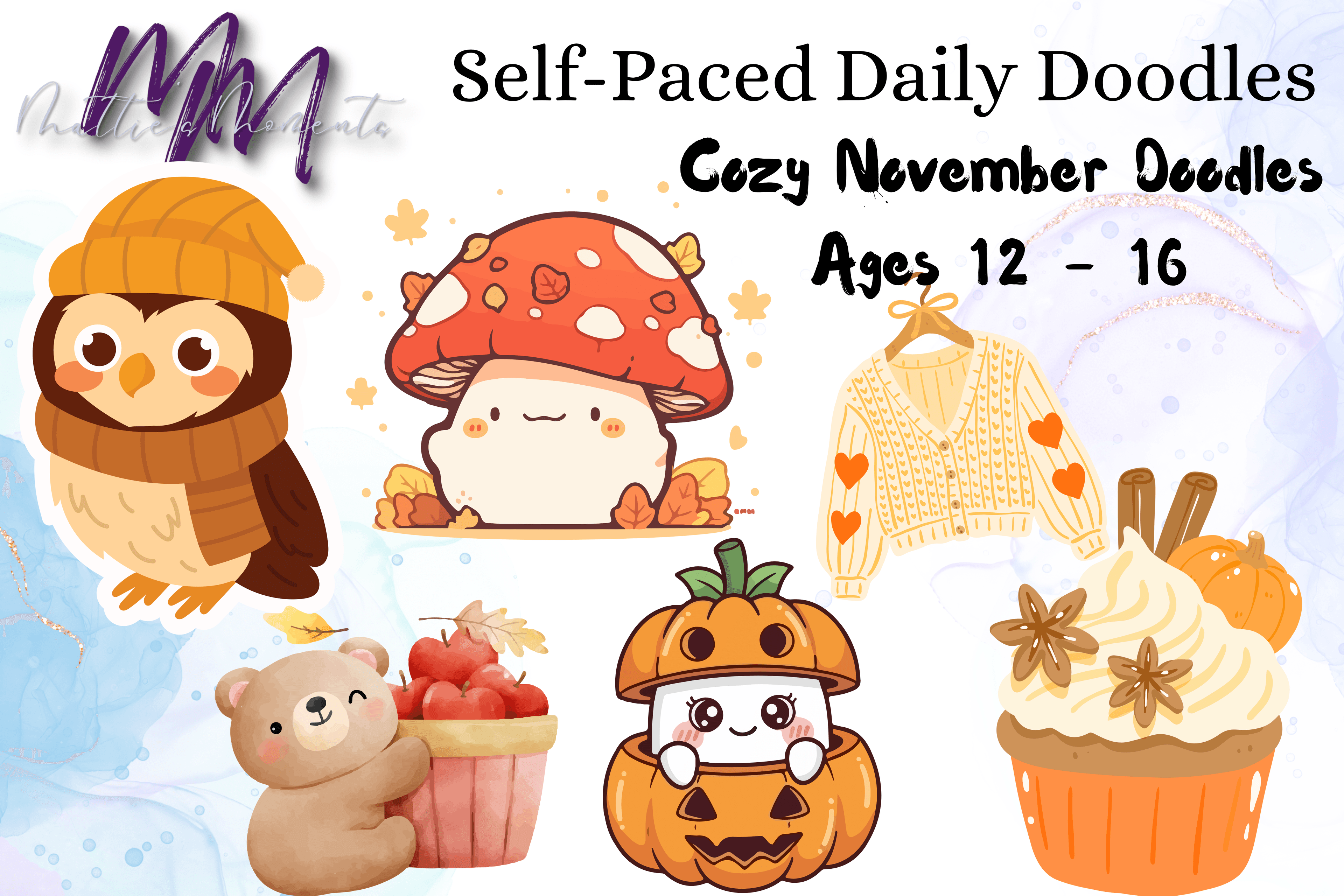 Art Class - Cozy Autumn Daily Doodles