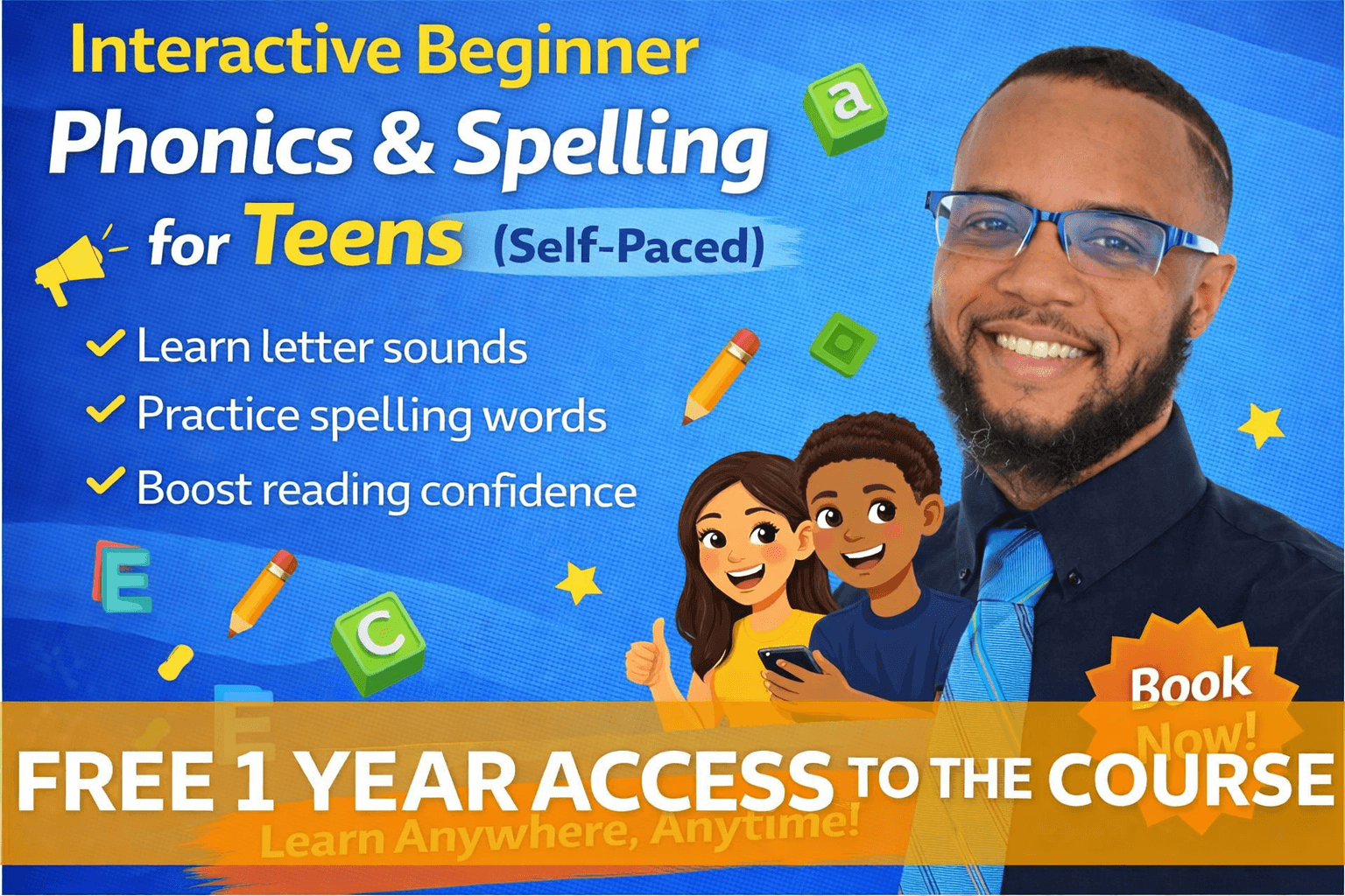 English Class - Beginner Phonics & Spell