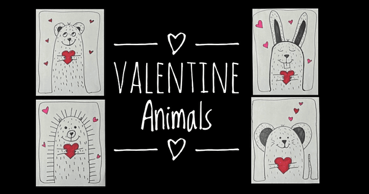 Art Class - Draw Cute V-Day Animals