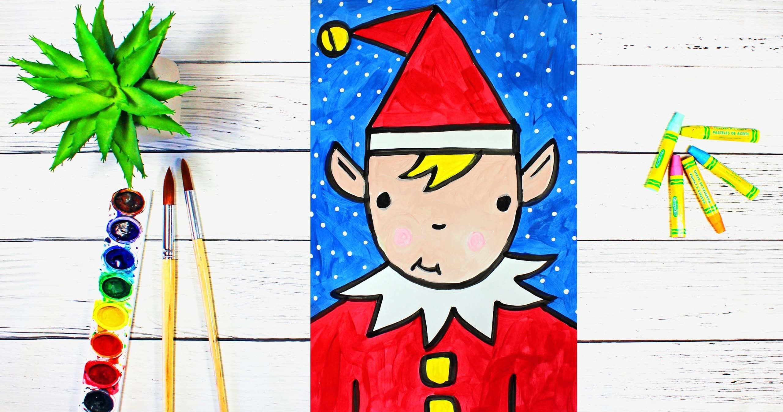 Art Class - Draw & Paint a Christmas Elf
