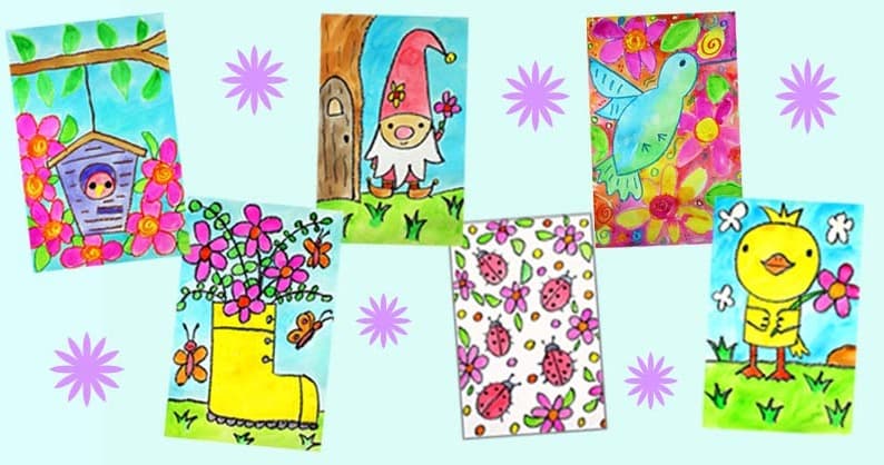 Art Class - Spring Garden Art: 6 Classes