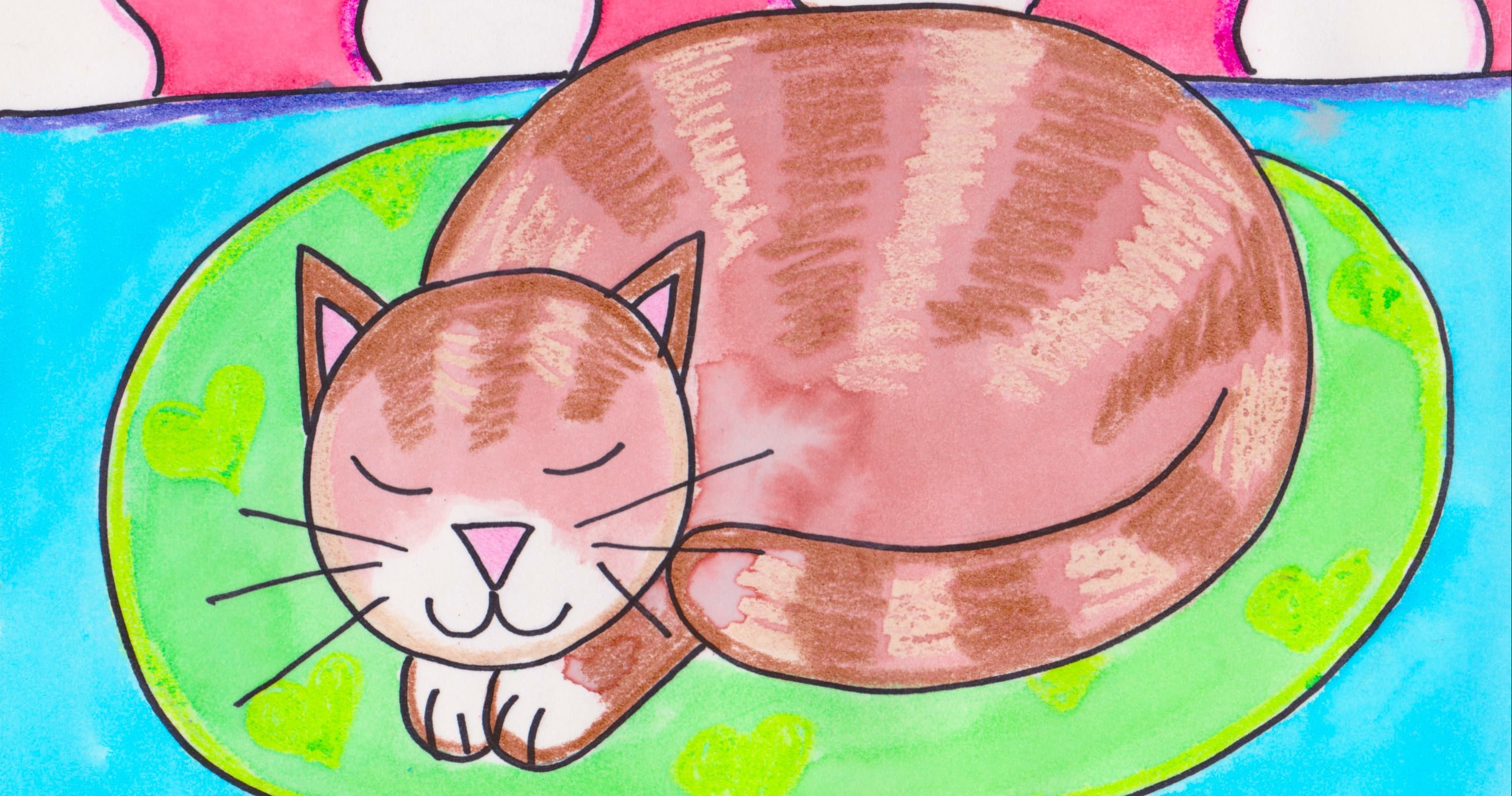 Art Class - Draw & Paint Sleeping Cats