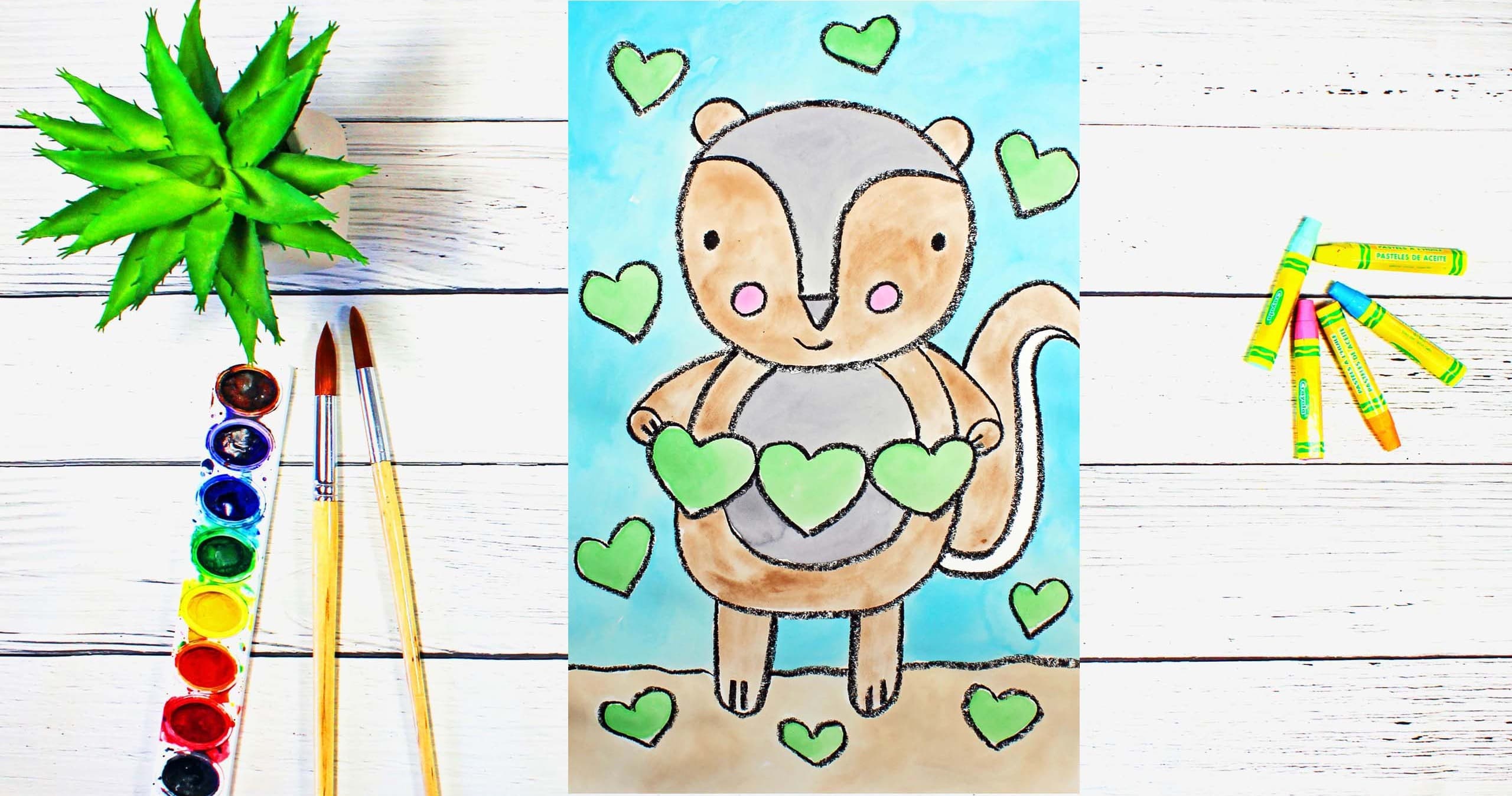 Art Class - Directed Chipmunk & Hearts