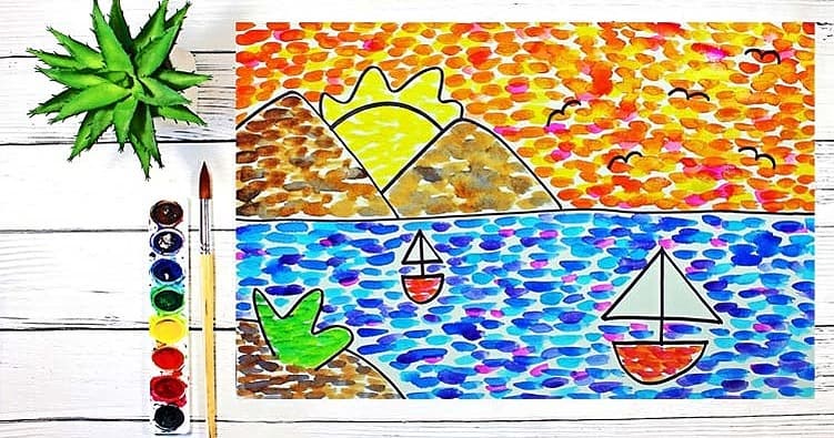 Art Class - Impressionistic Landscape
