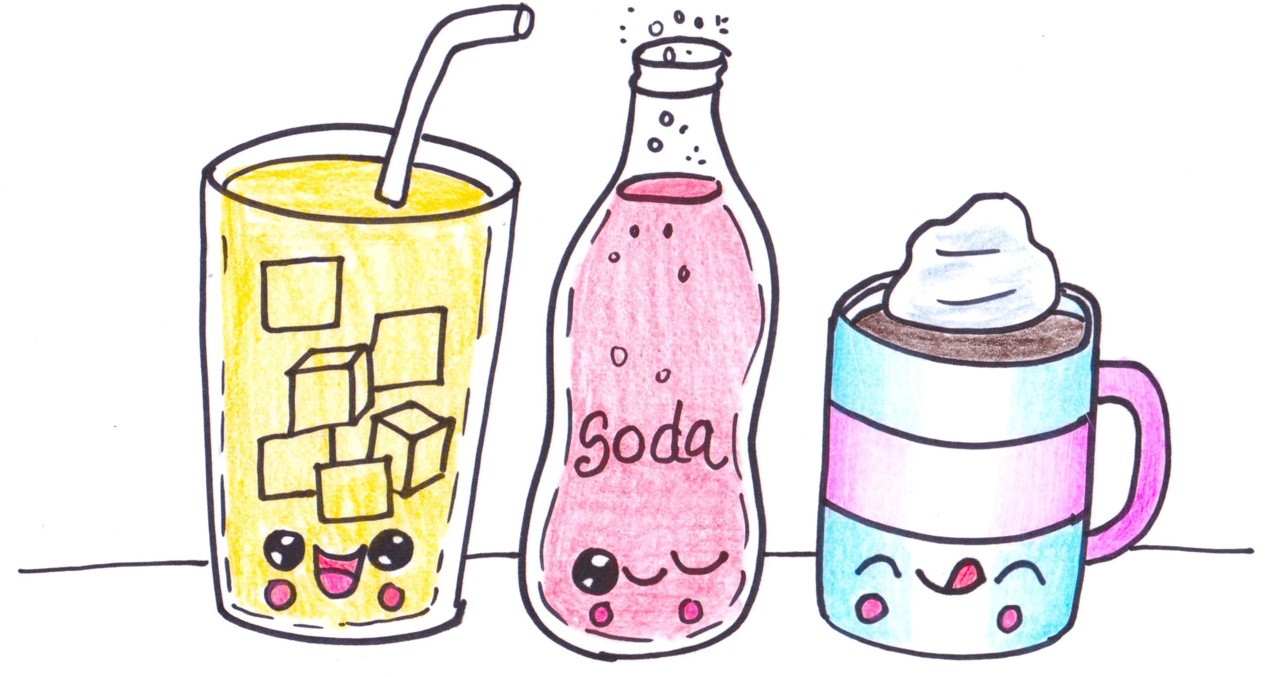 Art Class - Kawaii Drink Character Art