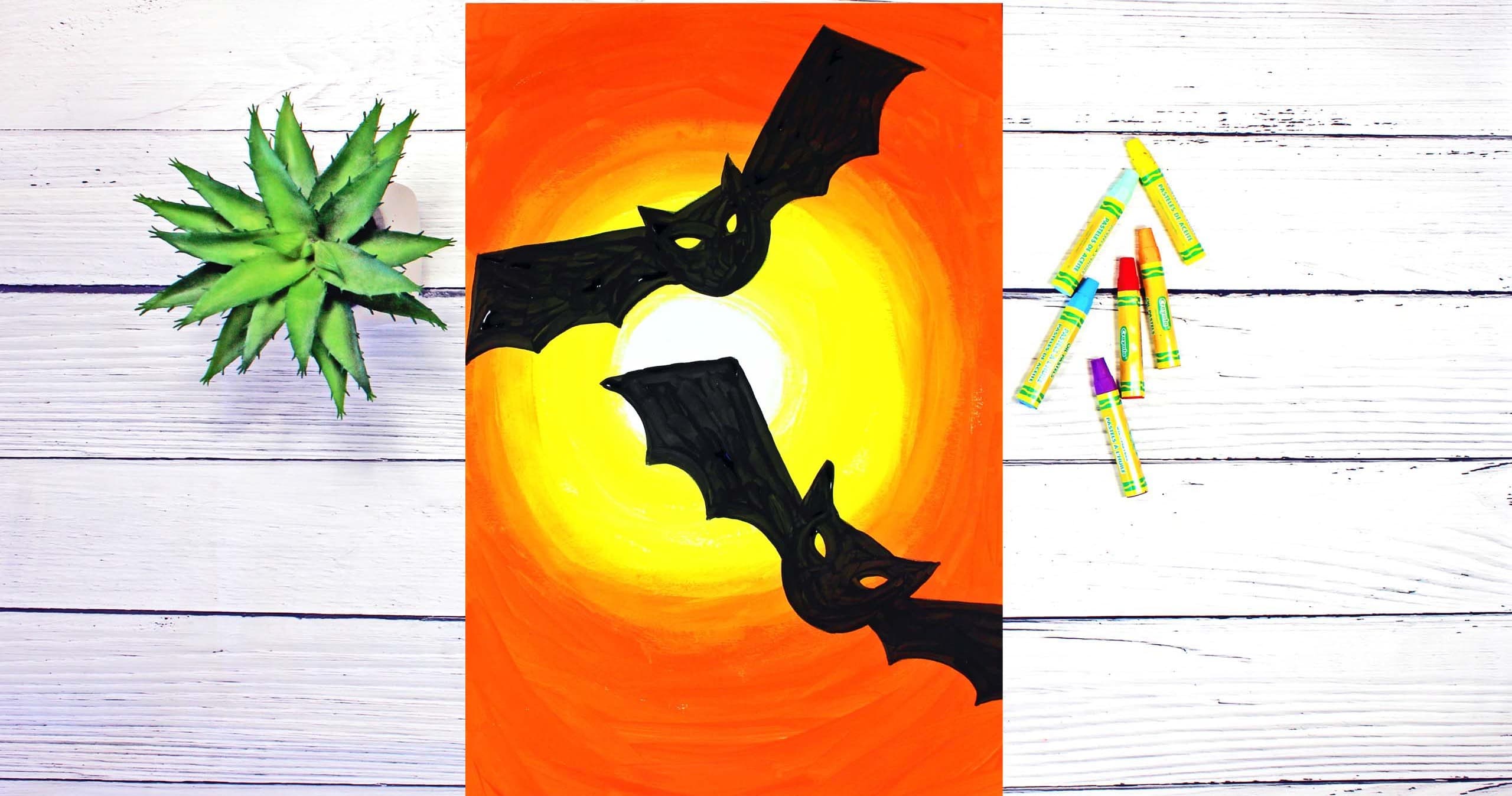Art Class - Draw & Paint Halloween Bats