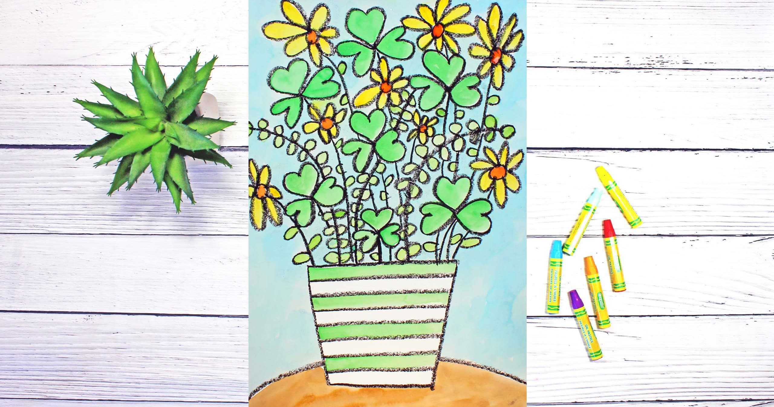 Art Class - Shamrock Bouquet Painting