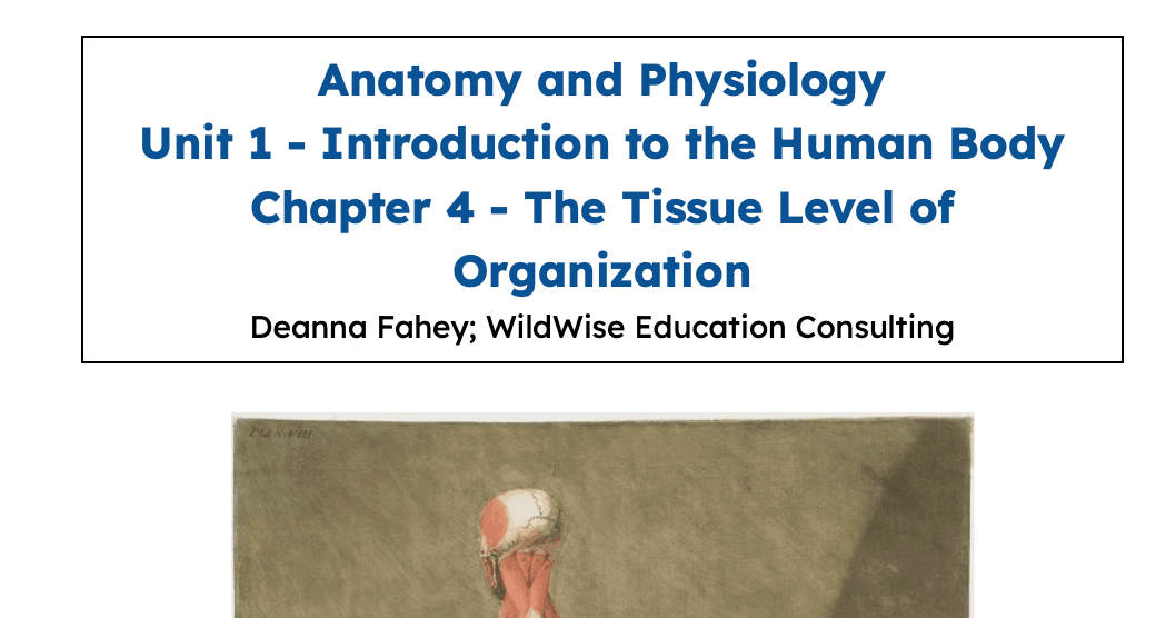 Science & Nature Class - Tissue & Organ