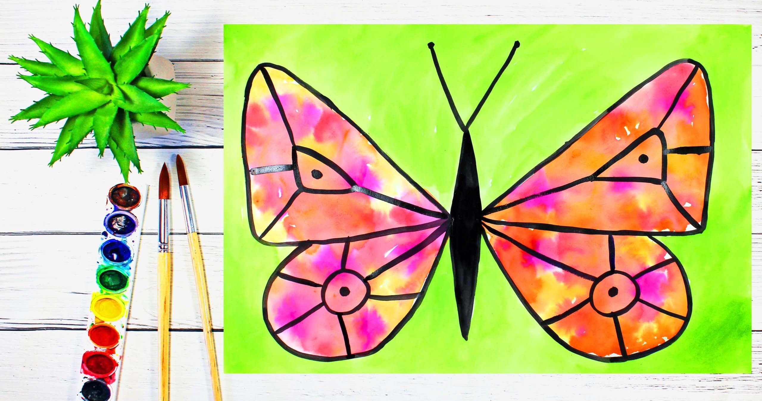 Art Class - Watercolor Monarch Butterfly