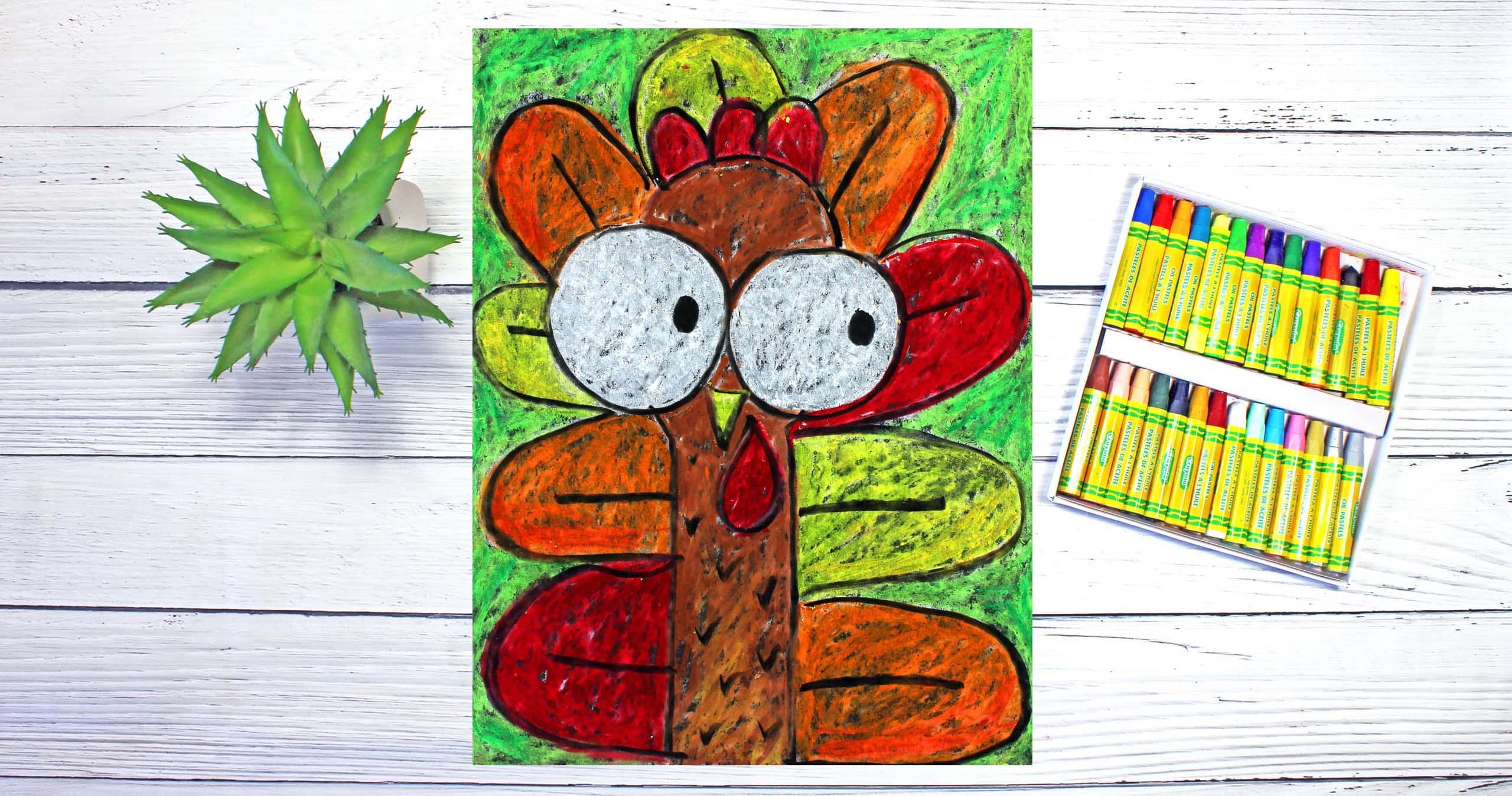 Art Class - Draw Kooky Turkey w/Pastels