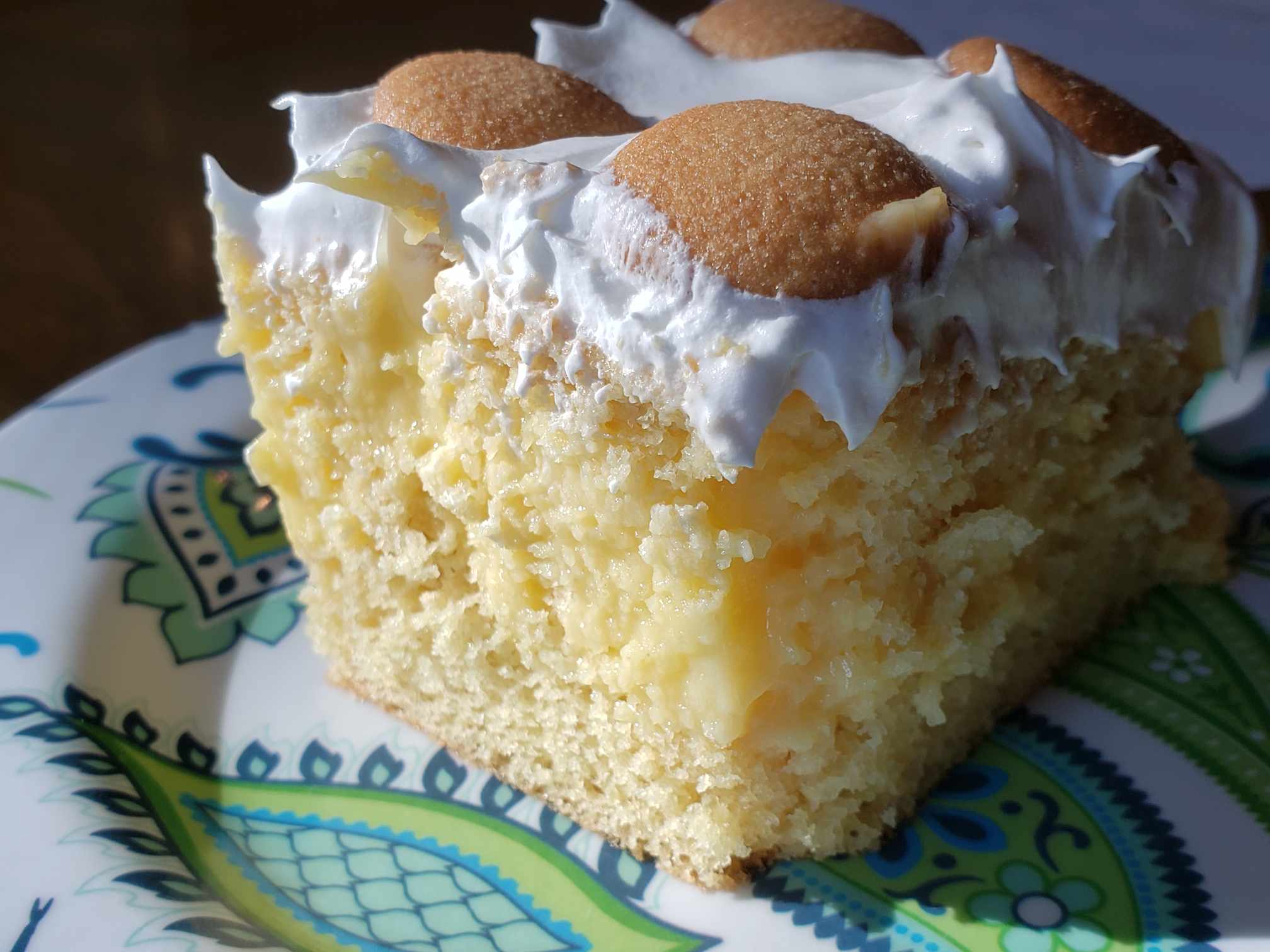 Life Skills Class - Banana Pie Poke Cake