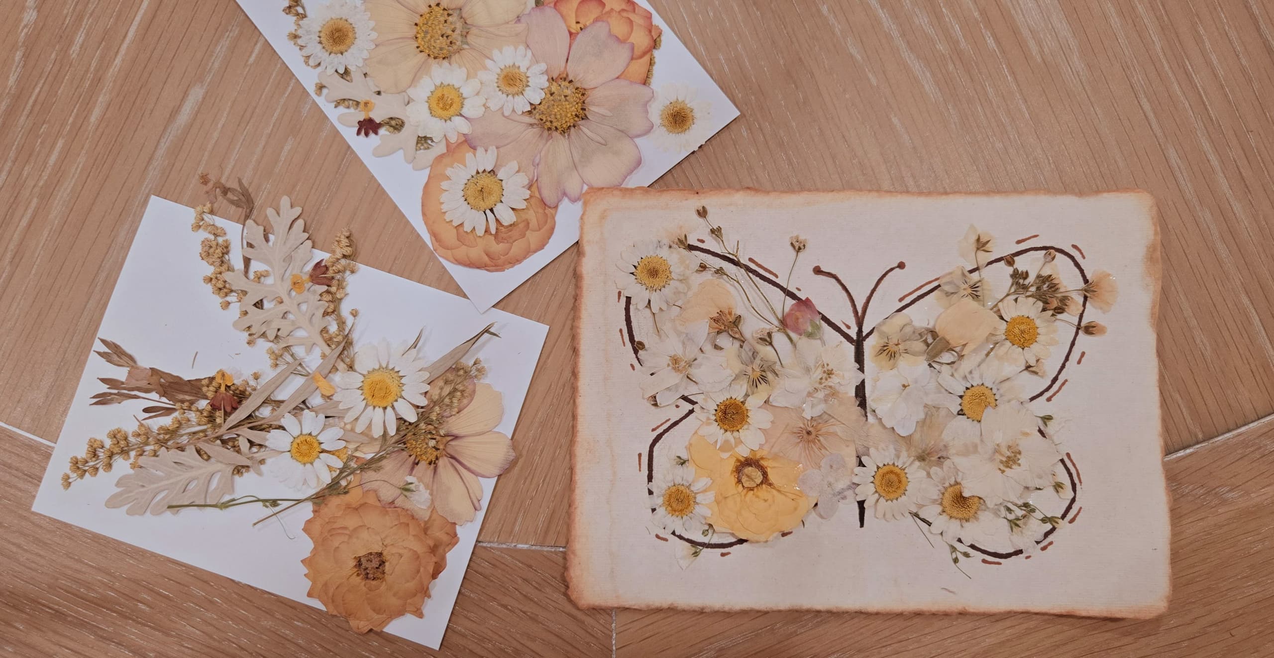Art Class - Pressed Flower Butterflies