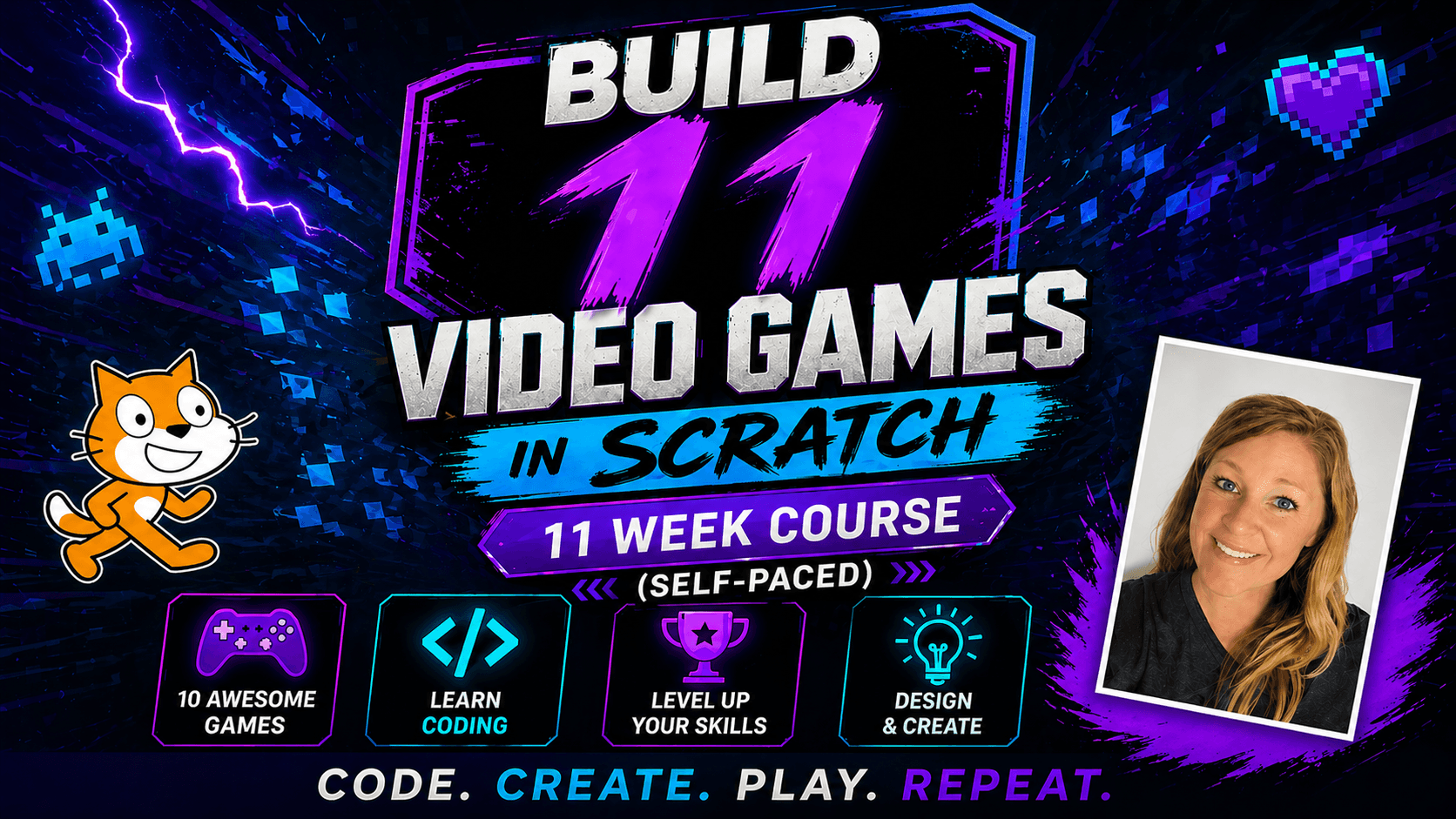Coding & Tech Class - Build 11 Games in Scrat