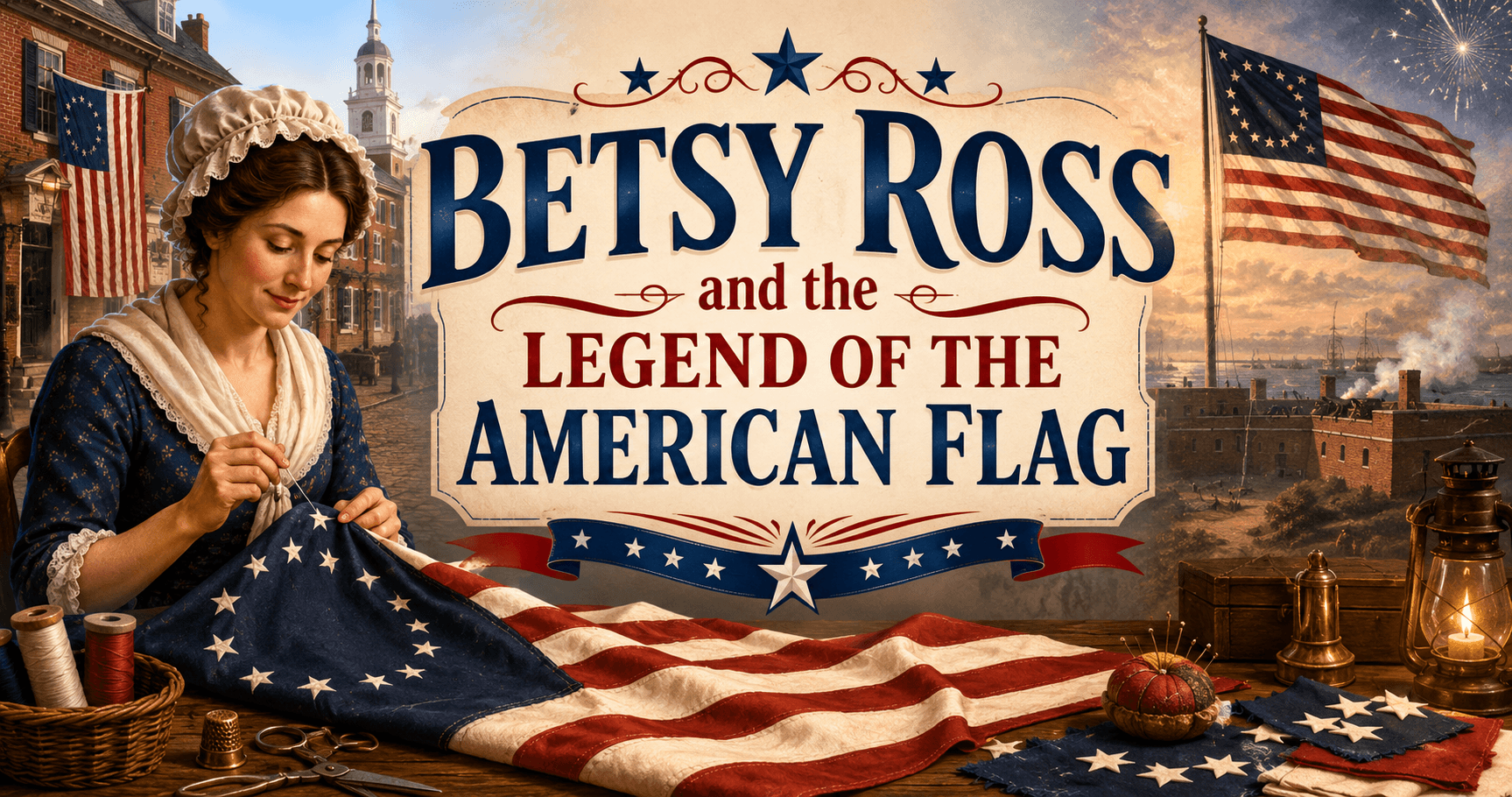 Social Studies Class - Betsy Ross & Flag