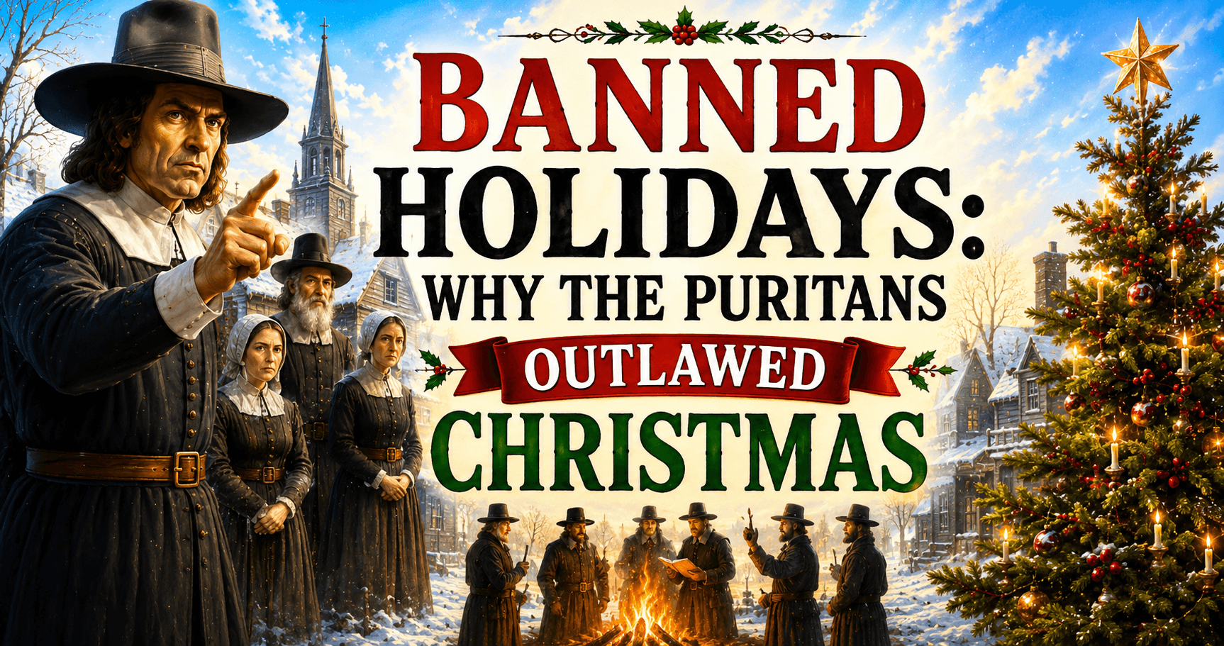 Social Studies Class - Puritan Xmas Ban