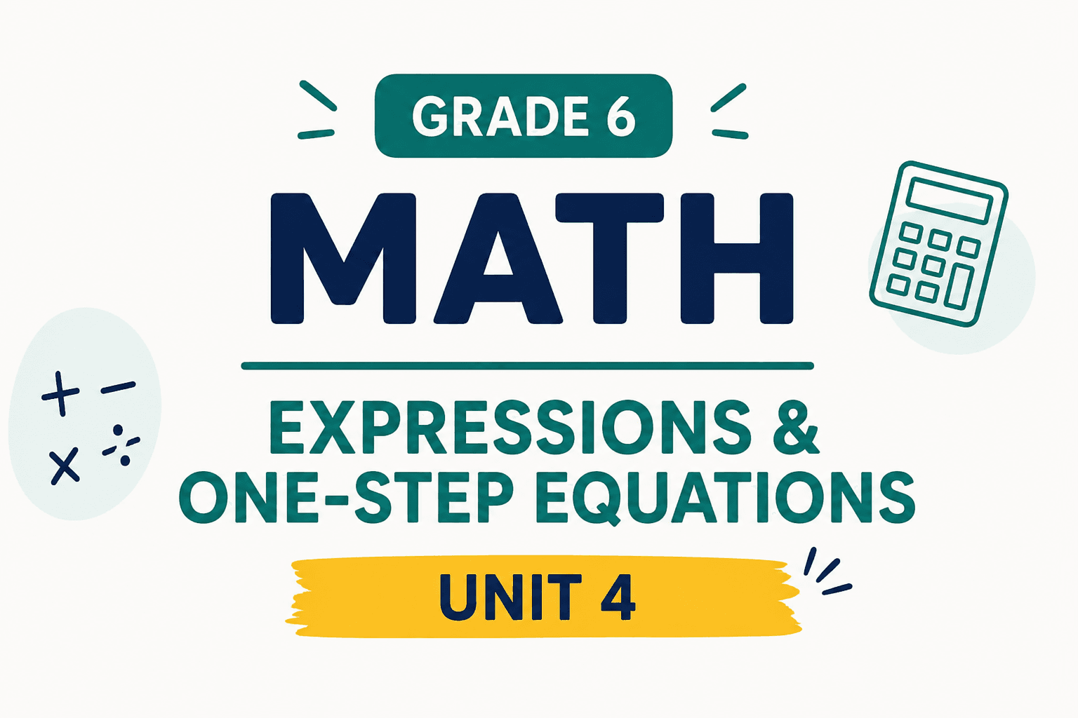 Math Class - 6th Grade Math: Expressions